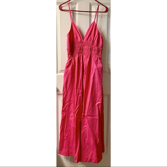 NWT Dottie Couture Pink Smocked Waist Tank Dress - Picture 3 of 9